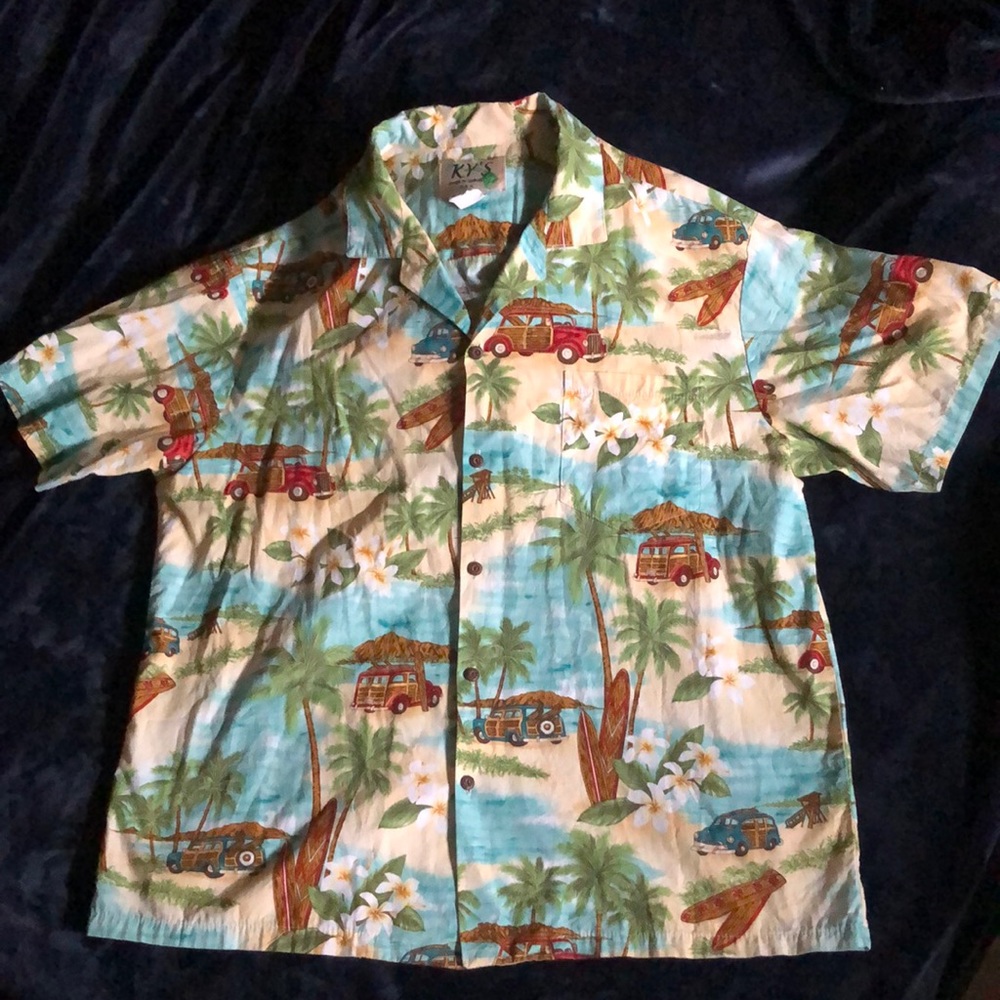 Vintage Hawaiian Tiki Shirt